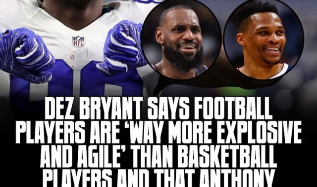 前NFL球员：能打NFL的NBA球员没几个 詹姆斯非人类的身体素质可以